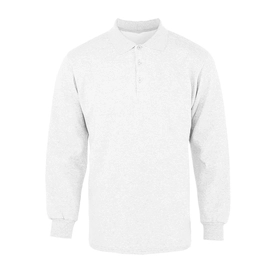 Polo Pike Uzun Kol Tişört Beyaz