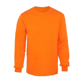 Bisiklet Yaka 2 İplik Sweatshirt Turuncu