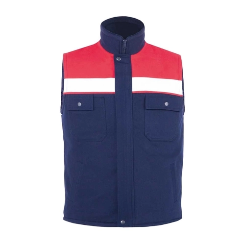 Gabardin Yelek Kışlık Kırmızı - Lacivert